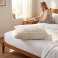 thumbnail image 2 of Unique Bargains 2 Pack Polyester Envelope Closure Durable Bedding Pillowcases Creamy White, 2 of 4