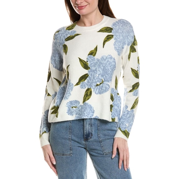 CeCe womens Rosa Jubilee Sweater, m, White