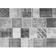 thumbnail image 1 of Ahgly Company Indoor Rectangle Patchwork Gray Transitional Area Rugs, 6' x 9', 1 of 1