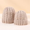 thumbnail image 4 of Txlixc Beanies Match, Sombrero de ganchillo de punto sólido de invierno, adecuado para la familia, el bebé, la madre, el padre Txlixc  moda, 4 of 9