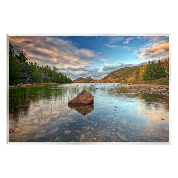 Stupell Rocky Creek Woodland Scenery Landscape Photography Wall Plaque Unframed Art Print Wall Art
