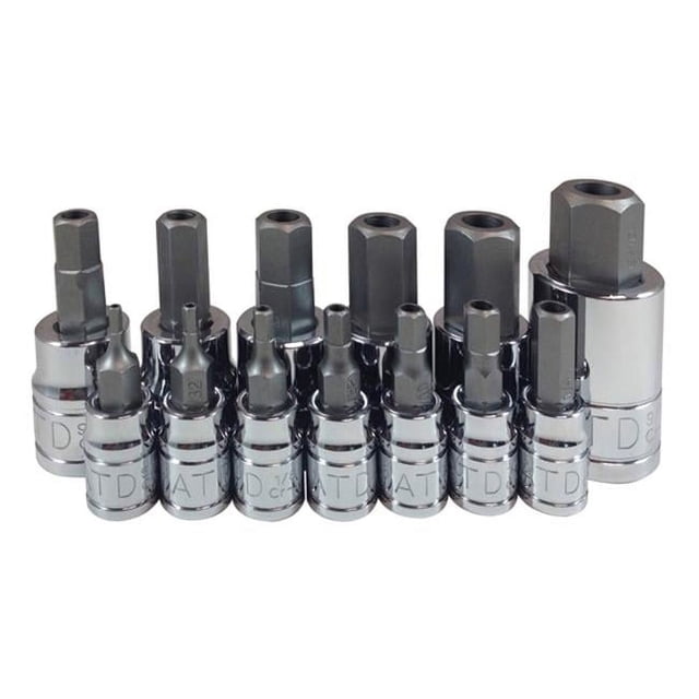 ATD Tools ATD-13794 Ensemble de Douilles SAE Hexagonales Inviolables - 13 Pcs