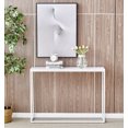 thumbnail image 3 of Mxfurhawa Console Table Modern Faux Marble Sofa Tables for Entryway,White, 3 of 7