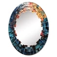 thumbnail image 2 of DESIGN ART Designart "Colorful Vinyl Record Vinyl Mosaic III" Music Modern Wall Mirror 24in.x36in., 2 of 4