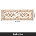 thumbnail image 3 of MeyJey 2'x6' Oriental Vintage Runner Rug for Hallways, Non-Slip Machine Washable Area Rug for Bedroom/Living/Dining/Laundry Room Carpet, Beige/Orange, 3 of 15