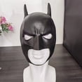 thumbnail image 1 of Máscara de tocado de Batman para hombre, atractiva máscara facial completa, accesorios de Halloween para cosplay, 1 of 5
