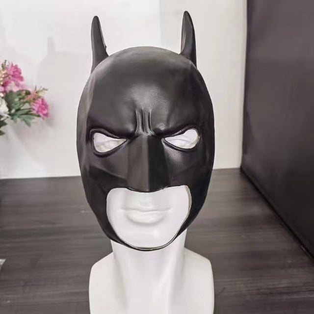 Máscara de tocado de Batman para hombre, atractiva máscara facial completa, accesorios de Halloween para cosplay