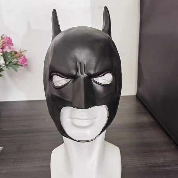 Máscara de tocado de Batman para hombre, atractiva máscara facial completa, accesorios de Halloween para cosplay