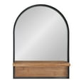 thumbnail image 3 of Kate and Laurel Owing Farmhouse Arch Mirror, 24 x 32, Rustic Brown and Black, Large Modern Mirror for Wall, 3 of 7