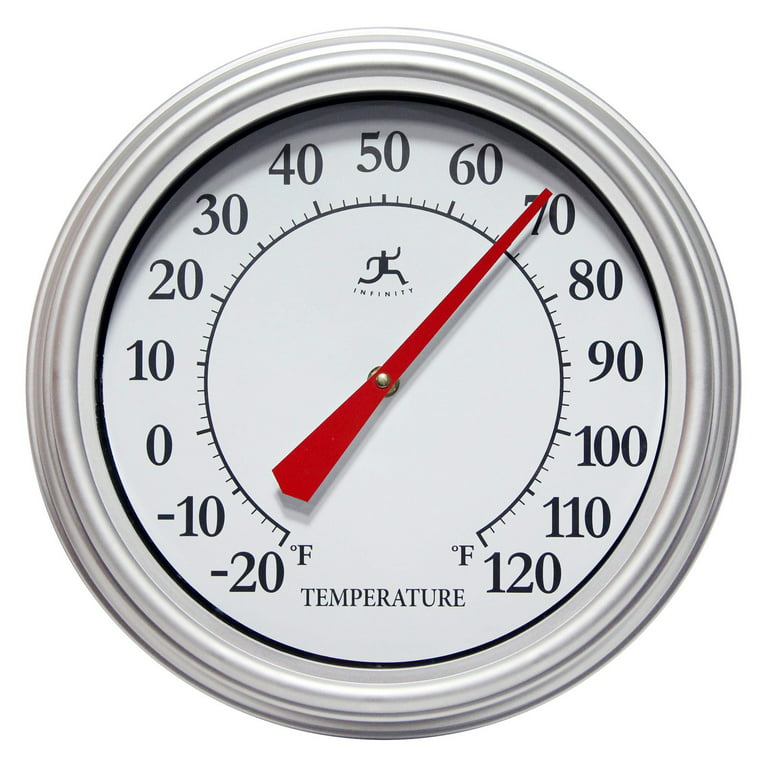 Infinity Instruments Executive Indoor/Outdoor Hanging Thermometer