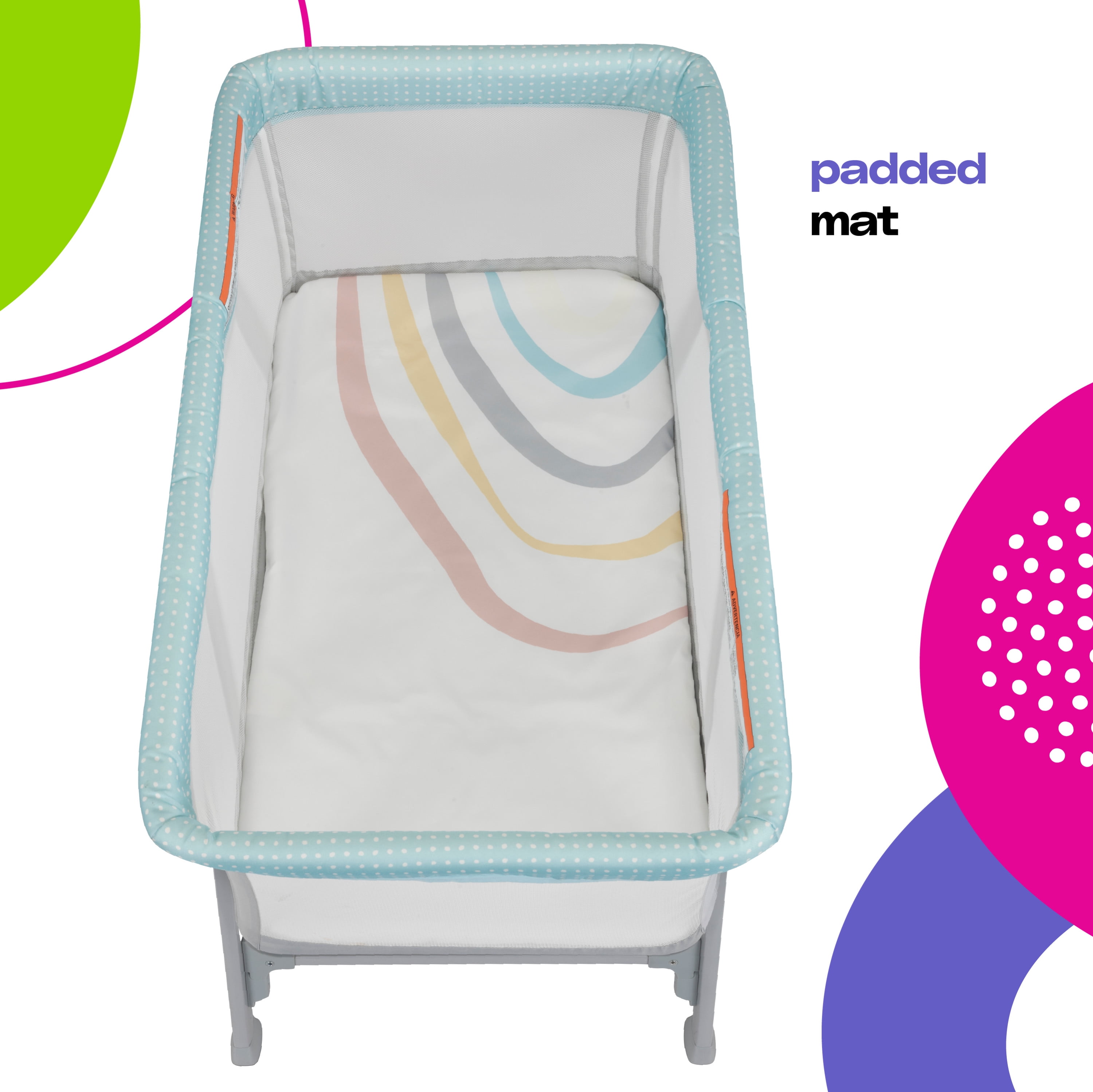 Cosco Kids SleepAway Infant Bassinet, Rainbow