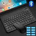 thumbnail image 2 of Bluetooth Wireless Keyboard Compatible All Bluetooth Devices Multilingual Bluetooth Keyboard And Mouse Ipad Keyboard Accessory, 2 of 9