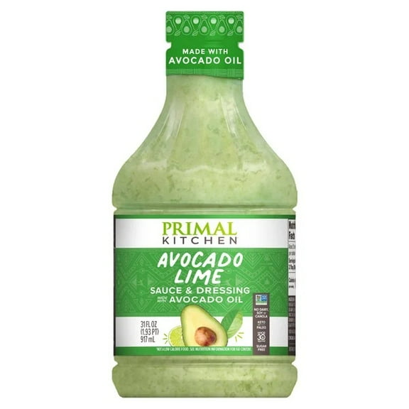 Primal Kitchen Avocado Lime Dressing, 31 Ounce