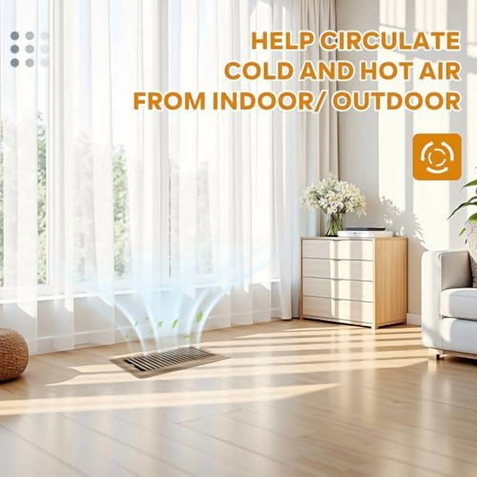 6x14 Floor Vent Covers Heavy Duty Floor Registers, Floor Air Vent Covers for Home Floor Wall Ceiling, Rust Proof Finish Registers, Floor Vents 4 Pack Brown