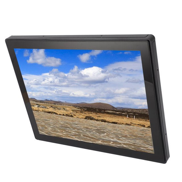 Moniteur à Écran Tactile de 15 Po, Étanche IP65, Écran Tactile Capacitif à 10 Points, Résolution 1024x768, pour Usage Industriel et Commercial