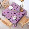 thumbnail image 2 of Colorful Funny Dachshund Square Tablecloth,Waterproof Square Table Cover,Wipeable Spillproof Washable Table Cover for Home Kitchen Party Decor 60"x60"(152x152cm), 2 of 6