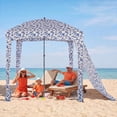 thumbnail image 2 of Bigleap 6x6ft Beach Cabana with Side Wall, UPF 50+ Sun Shelter & Wind-Resistant Canopy, Portable Beach Tent with Carry Bag (Starfish Shell), 2 of 9