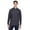 Navy, variant on Devon & Jones D110 Men's Pima Piqué Long Sleeve Polo-Black-2XL