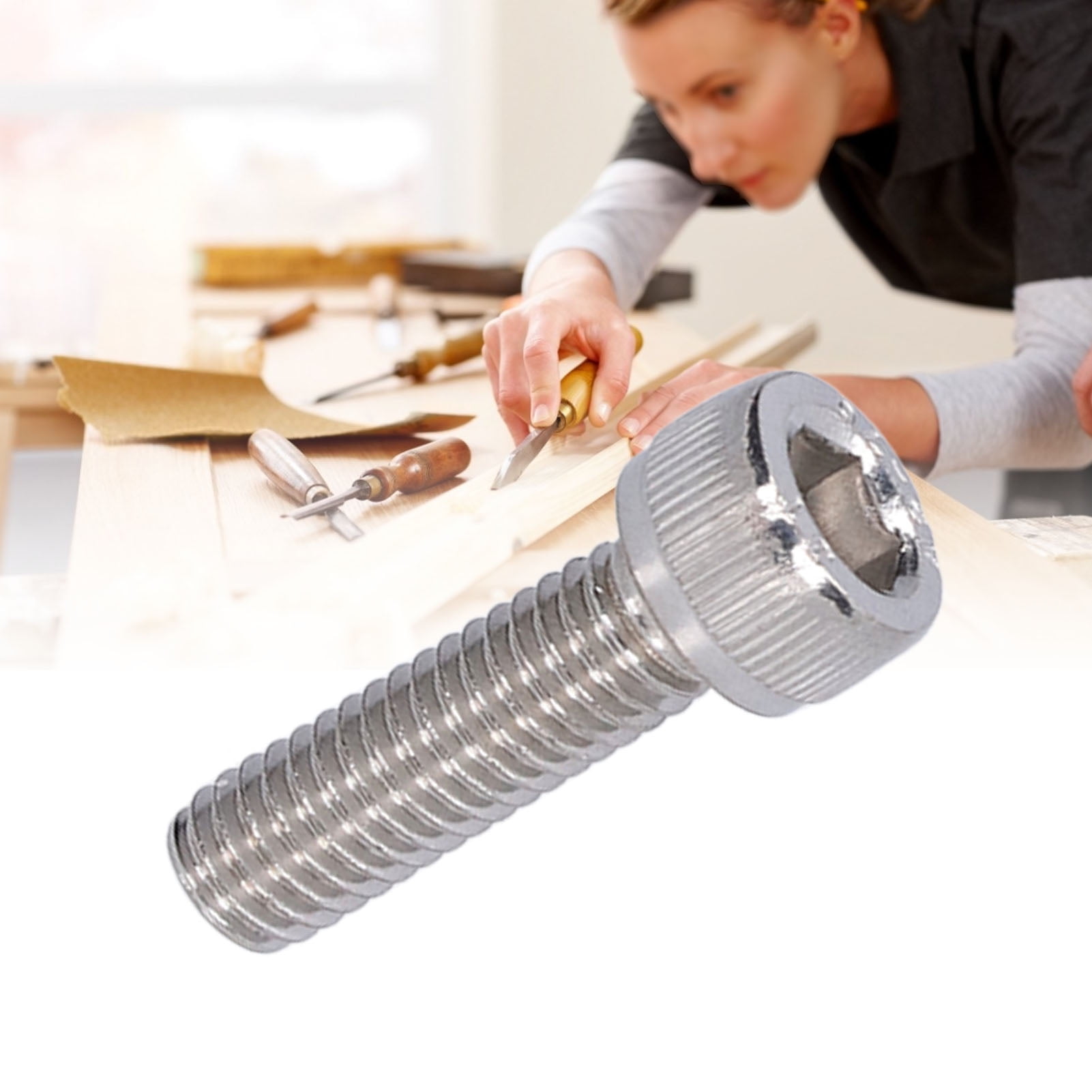 20Pcs M4 X 20mm Hex Button Head Screws - 304 Stainless Steel Socket Cap Bolts With Nuts