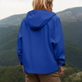 thumbnail image 5 of Windbreaker Jacket Women 2025 Fall Outdoor Hiking Travel Windproof Zip Up Hooded Windbreaker with Pockets Outerwear, 5 of 8