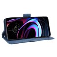 thumbnail image 5 of Case for Motorola Edge 2021 Cover Adjustable Detachable Card Holder Magnetic closure Leather Wallet Case - Blue, 5 of 5