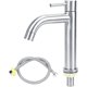 thumbnail image 1 of Grifo de cuerpo alto moderno con construcción de metal sólido para una elegante actualización del baño, acabado de níquel cepillado que garantiza una superficie anticorrosión y resistencia a las, 1 of 5