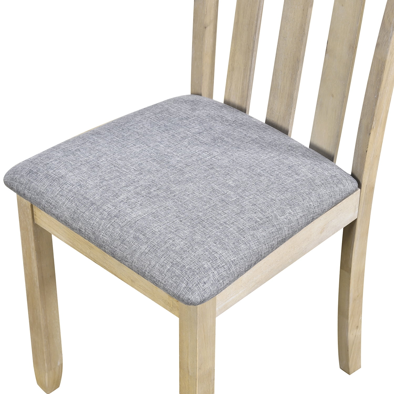Kadyn 5-Piece Wood Dining Table Set, Round Extendable Dining Table with 4 Dining Chairs, Solid Wood Dining Room Table Set for Dining Room, Natural Wood Wash Kadyn 5-Piece Wood Dining Table Set, Round Extendable Dining Table with 4 Dining Chairs, Solid Wood Dining Room Table Set for Dining Room, Natural Wood Wash