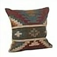 thumbnail image 3 of SARO LIFESTYLE Collection Kilim Design Down Filled Throw Pillow, 20", Red, 3 of 4