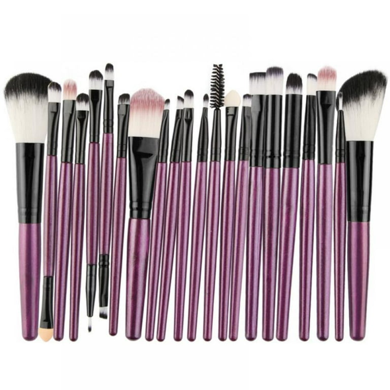 24 Pcs Hot Pink Makeup Brushes Set, Professional Brush Kit for Powder  Foundation, Eyeshadow, Eyeliner, Lip, with Cosmetic Pouch Bag
