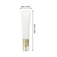 thumbnail image 2 of EXHUMKY Tubo De Maquillaje Dorado Reutilizable Con Para Cosméticos, 2 of 8