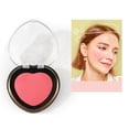 thumbnail image 1 of Love Powder Blusher Creates A Smooth And Soft Appearance Perfect Velvet Covering Effect Convenient And Compact To The Plane, Makeup White Blusher, 1 of 9
