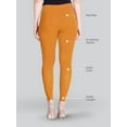thumbnail image 4 of Stylesindia Women Leggings Breathable Women Wear Versatile Tights for Women Elastic Waistband Comfort Lady Leggings (Cotton, Musturd), 4 of 4