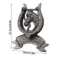 thumbnail image 2 of RKSTN Décoration Murale Poignée de Porte Tête de Cheval en Fonte Rétro Style Européen, 2 of 7
