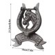 thumbnail image 3 of Aldaba de puerta de estilo europeo vintage de hierro fundido con forma de cabeza de caballo y decoración de pared con manija de puerta de hierro, 3 of 8