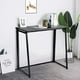 thumbnail image 4 of Escritorio Plegable Rectangular de Color Negro (80cm*40cm*74 cm) HOMEMAKE FURNITURE Industrial Clásico, 4 of 8