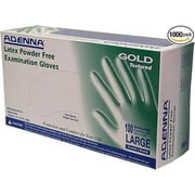 Adenna Gold 6 mil Powder-Free Latex Gloves - Case of 900 Gloves - XL