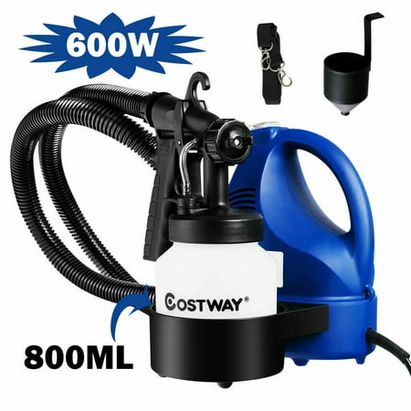 Costway 600W Electric HVLP Paint Sprayer Handheld 3-way Spray Gun w/Detachable (Best Value Paint Sprayer)