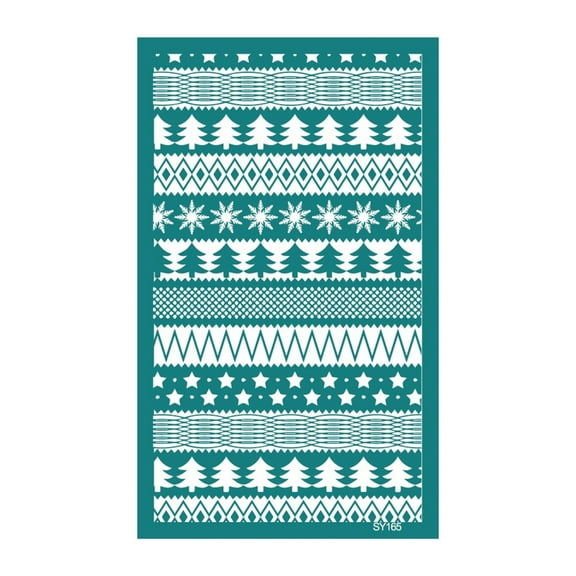 Snowflake Silk Screen Stencils Reusable Christmas Theme Silk Screen Transfers