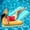 Orange, variant on Inflatable Pool Floats for Adult, Floating Pool Lounger Tanning Bed, Cool Sun Bathing Tan Blow up Raft Floatie W/Handle, Summer Swimming Water Mat, Party Gift for Beach Backyard Lake