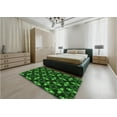 thumbnail image 5 of Ahgly Company Machine Washable Indoor Rectangle Transitional Dark Forest Green Area Rugs, 7' x 10', 5 of 7