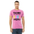 thumbnail image 2 of Easter Teaching My Favorite Peeps Egg Hunting Christian School Event Men's T-shirt, 3XL, Azalea Pink, 2 of 5