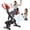 Gray, variant on LNOW 2-in-1 Recumbent Bike with Upper & Lower Body Exerciser, Adjustable Seat, LCD Display, Magnetic Resistance, Home Gym