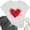 Shirts-White, variant on Gamivast Cute Tops for Women Valentines Day Shirts for Women Trendy Love Heart Printed Crewneck Tops Loose Casual Raglan Short Sleeve Holiday Tees Shirt Valentine's Day Outfit
