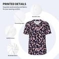thumbnail image 3 of Kdxio Flower Mens T-Shirts Baseball Vintage Fashionable Lightweight Casual Crew Neck Slim Fit with Long Sleeves-X-Large, 3 of 7