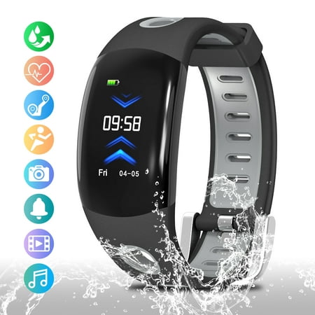 Updated 2019 Version Smart Watch for Android iOS Phone, Activity Fitness Tracker Watches with All-Day Heart Rate, Activity Tracking, , GPS, Ultra-Long Battery Life, Bluetooth, for Men Women
