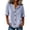 Dark Blue, variant on Women's Striped Blouse Notch Collar Button Front Casual Tops