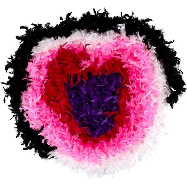 Bachelorette Party Feather Boas - 6 Pack of 6 Feet Long Boas with Feathers  - Perfect for Costumes, Party Outfits, and Party Favors 
