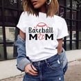 thumbnail image 2 of IROINNID Versatile Summer T-shirts For Woman Print Round-Neck Short Sleeve Loose Blouse Tops Spring Saving, 2 of 5