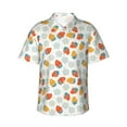 thumbnail image 2 of Picia Floral Strawberr Gentle Cotton Regular Fit Short Sleeve Casual Hawaiian Shirt for Men-Small, 2 of 9