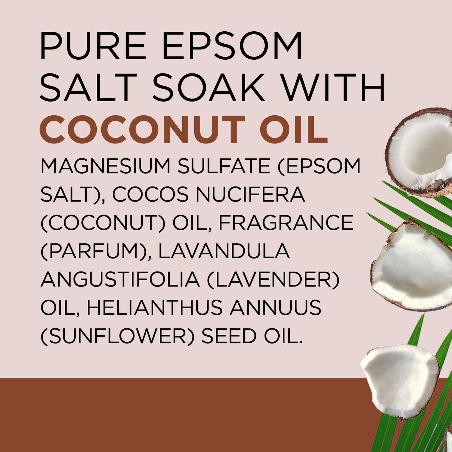 Dr Teal's Pure Epsom Salt Soak, Nourish & Protect with Coconut Oil, 1.36 kg
